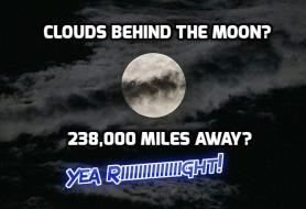 fe moon behind clouds